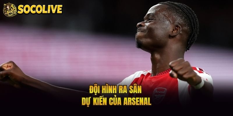 Đội hình ra sân dự kiến của Arsenal