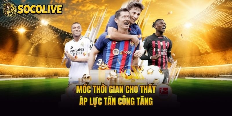 Mốc thời gian cho thấy áp lực tấn công tăng
